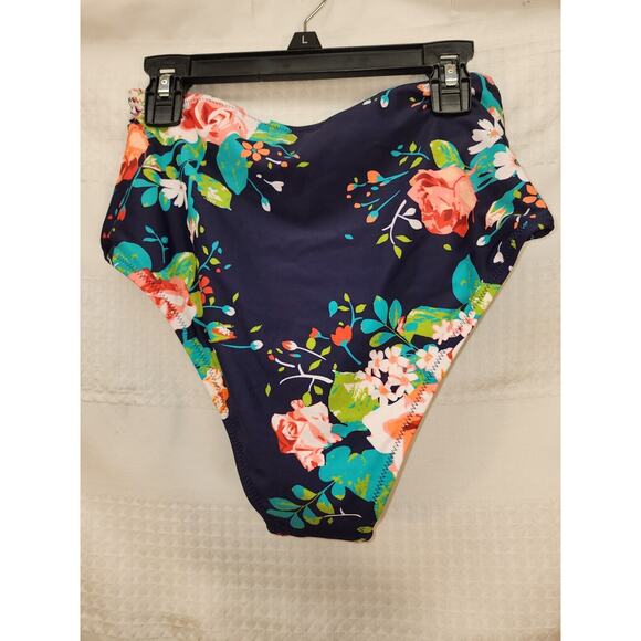 Cupshe Womens Size Small High Waisted Floral Bikini Bottom NWT - Picture 4 of 5
